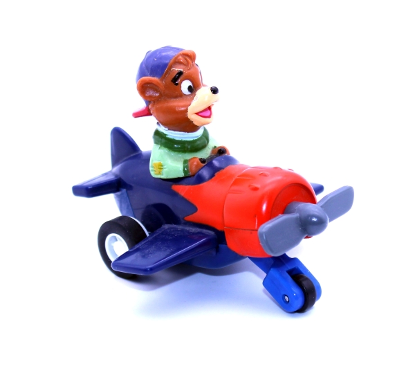 Disney Talespin (Happy Meal Beilage) Kunststoff Figur: Kit Wolkenflitzer im Flugzeug